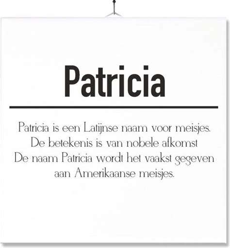 patricia betekenis.